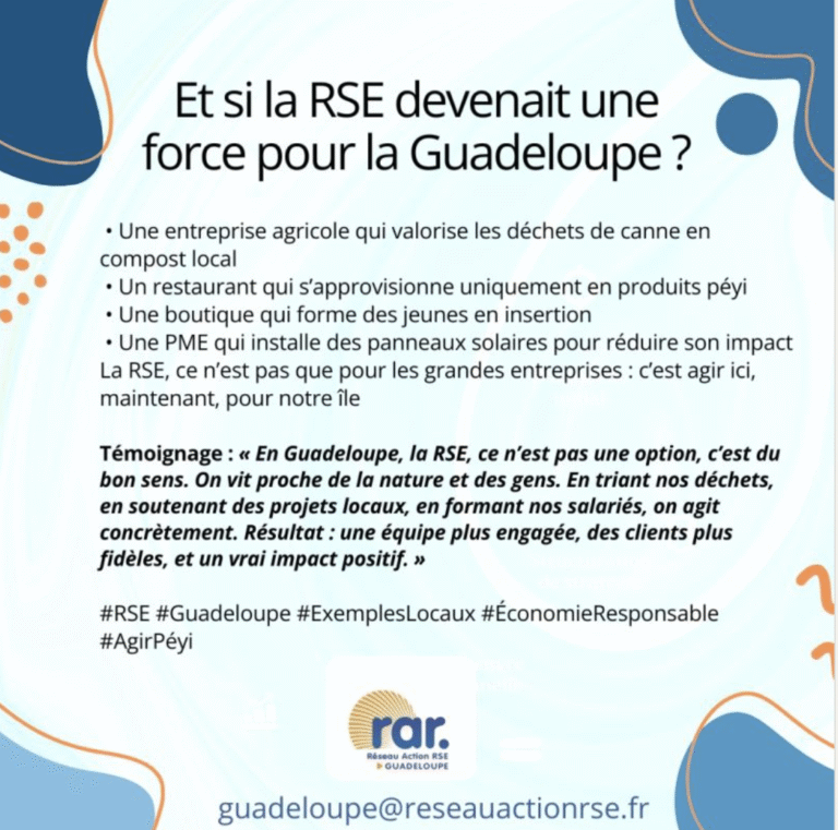 La RSE* en Guadeloupe, c’est possible, et c’est déjà une réalité 🌏